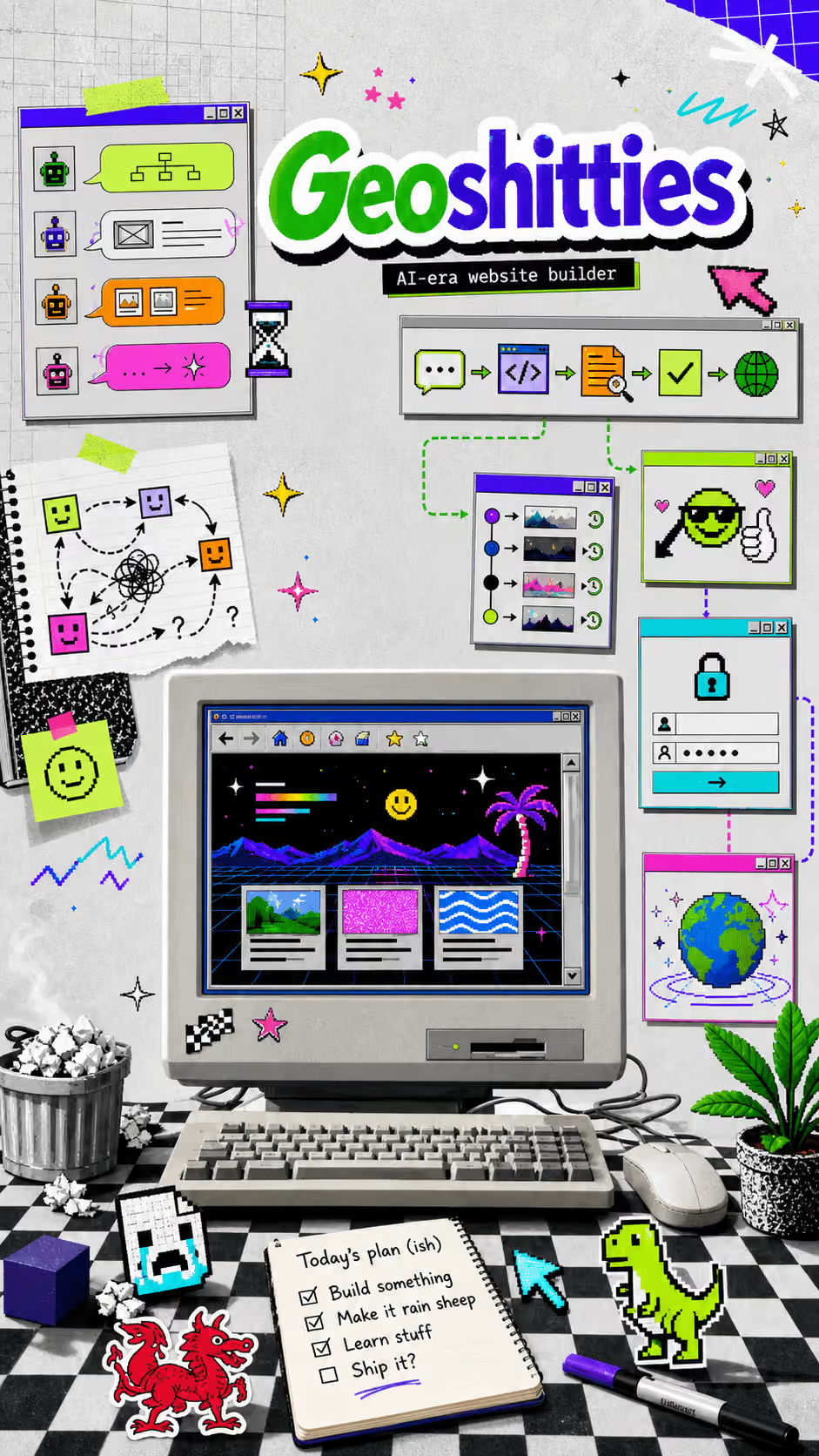 Geoshitties: Geocities for the AI Era, Whether It Deserves It or Not